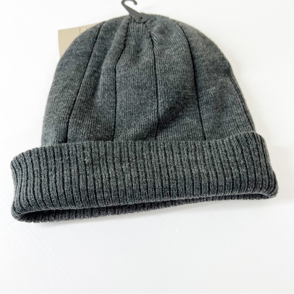 TIMBERLAND gray ribbed light weight winter beanie hat NWT New OSFM One size - Picture 2 of 4